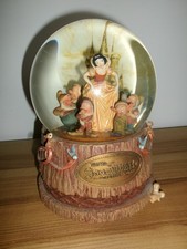 90' Grande Boule neige snow globe boîte musique Disney Blanche neige et 7 nains