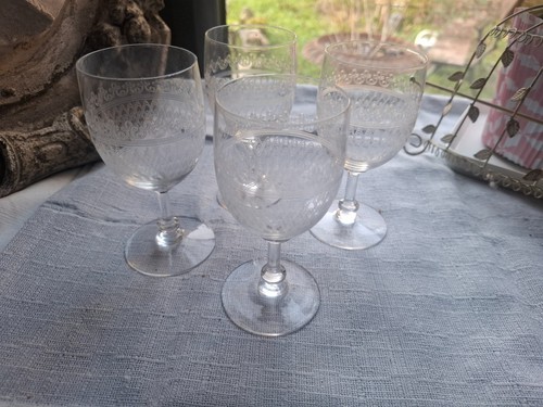 Anciens verres cristal - 4,