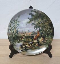 Assiette murale Seltmann Wieden canards et poulets objet de collection porcel...