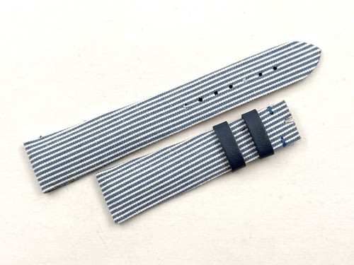 Bracelet montre tissu bleu - tissu,