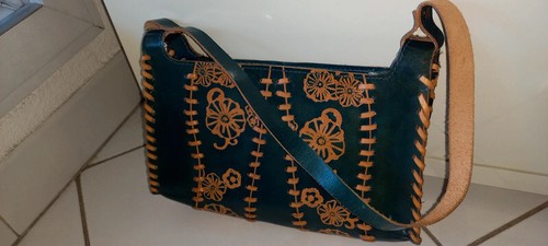 Sac pochette cuir veritable - sac,