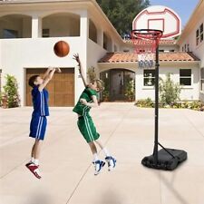 Panier de Basket-Ball sur Pied Hauteur Réglable 1.6-2,1m avecsupport et roulette