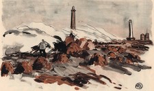 Edition Luxe  Velin  d'annam Phare Eckmuhl  1930 MATHURIN MEHEUT héliogravure