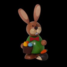 Figurine de Pâques Lapin Debout Avec Hérisson & Panier / Cosy