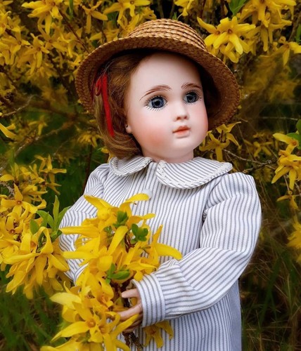 Robe pour poupee ancienne - ,