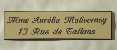 Plaque boite aux - boite,