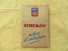SIMCA Cinq - notice