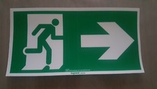 1 X ÉTIQUETTE DE SIGNALISATION  POUR BAES LEGRAND SORTIE A DROITE