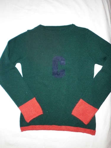 Pull laine chipie vert rouge - vert,