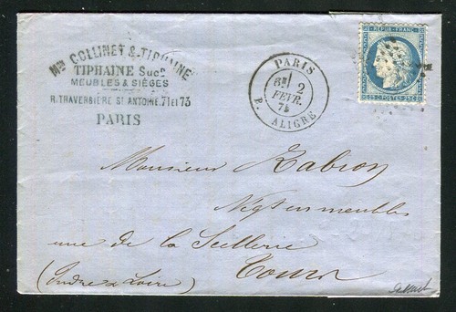 Rare lettre paris pour - lettre,