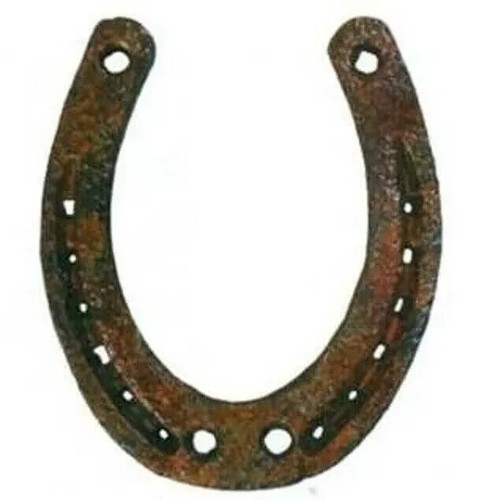 Fer cheval métal - en,