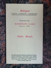 Exposition Bozzolini / Laks, janvier 1972, Table ronde