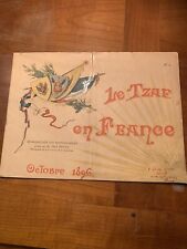 tsar Nicolas 2 en France octobre 1896