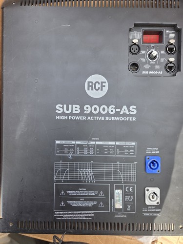 Rcf sub 9006 replacement - rcf,