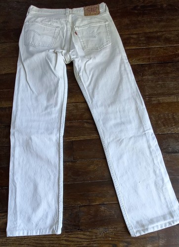 Jean levi 501 blanc made - levi's,