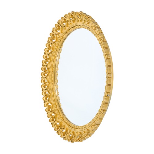 Plateau miroir doré - miroir, :