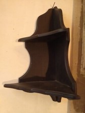 MEUBLE ETAGERE ANCIEN FESTONNÉ PLATEAUX BOI NICE LIGHT PAINTED CORNER FURNITUR