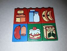 Lot Lego Duplo pré imprimé nourriture brique ( bundle toy pieces job lot lego)