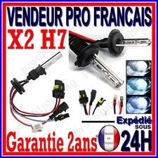 2 AMPOULE H7 AU XENON EN 35W 55W POUR KIT HID LAMPE FEU A GAZ BLANC BLANCHE BLEU