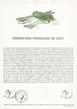 Document Philatélique 1er Jour, FÉDÉRATION FRANCAISE DE GOLF, 1980, N°YT 2105
