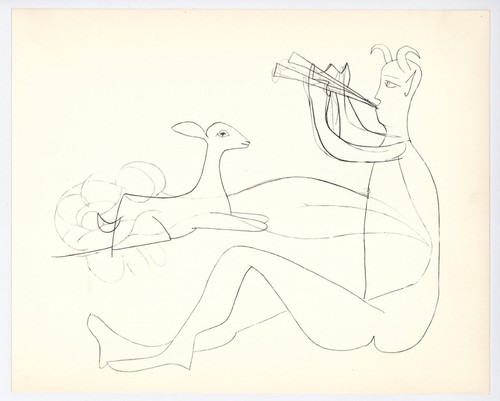 Pablo picasso dessin antibes - -,
