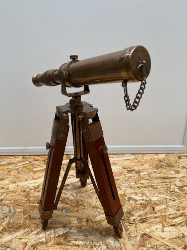 Ancien télescope laiton - télescope,