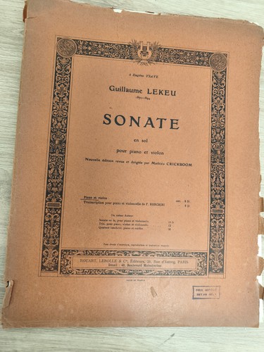 Ancien livre partitions violon