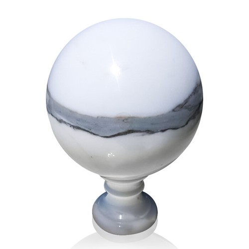 Sphère marbre blanc - sphère, en