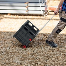 Chariot pliable chariot chariot à roulettes chariot d'atelier roues 37 x 37 x...