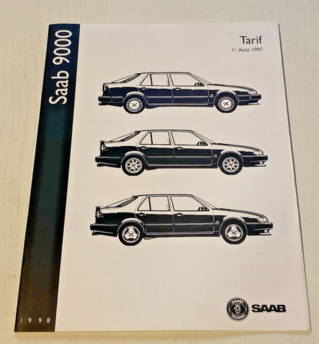 Tarif vente saab - saab, 9000