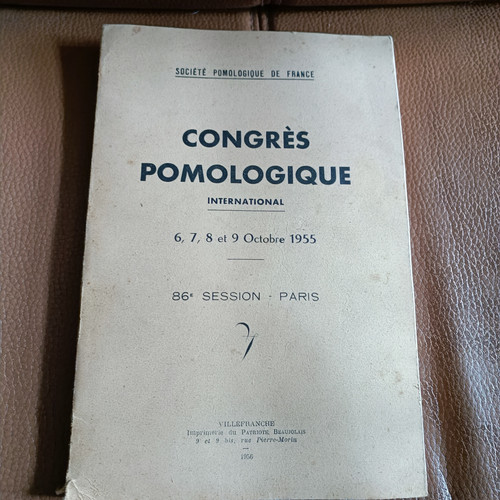 Livre congrès pomologique - livre,