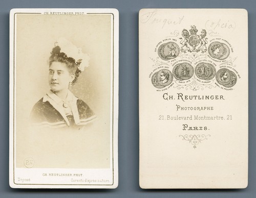 Cdv jeanne fouquet chanteuse - jeanne,