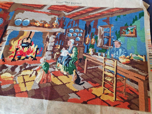 Tapisserie canevas brodé - ,