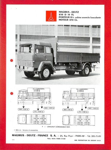 Magirus deutz porteur - magirus-deutz,