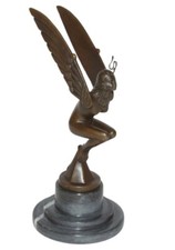 Figurine en Bronze „ Ailes Femme “De Marcel Bonnot – Automobil-Maskottchen H