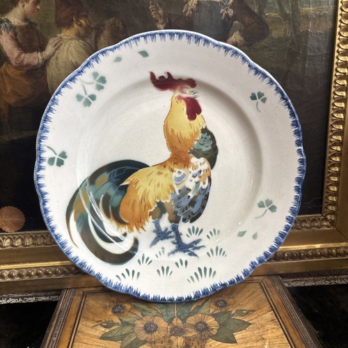 Luneville coq assiette - assiette, en