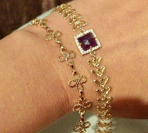 Lot bracelets plaqué 18k - lot,
