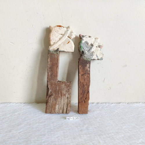 Antique fait bois figurine - antique,