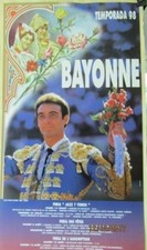 BAYONNE - Affiche des Fêtes de Bayonne - Féria Jazz y toros- 1998