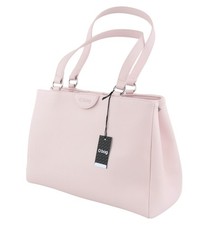 O Bag Vienna Femme Sac OS Clair Rose Double Poignées Fermoir Doublé Carré I