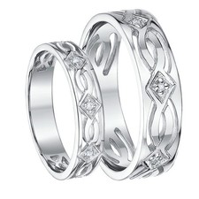 His hers diamant anneaux - his, &