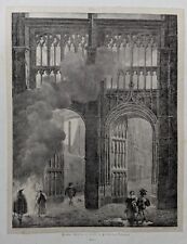 Lithographie 1823 Portail des