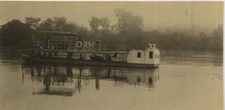 Malaisie, a ferry boat vintage print, Malaysia Silver Print   10x20  Circa
