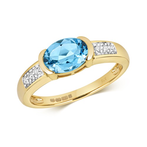 Bague solitaire femme - femme, jaune