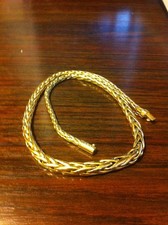 Collier or 750 43 cm maille