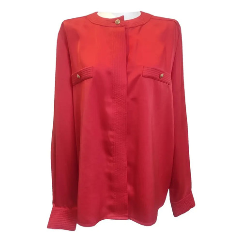Chemisier boutonné rouge