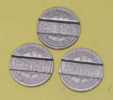 ANCIEN : 3 JETONS TELEPHONE