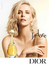 MODE FASHION PUBLICITE ADVERTISING PARFUM DIOR J'ADORE CHARLIZE THERON 1 PAGE