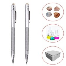 Aiguille Stylo for Verre 2pcs Aluminium Carbure Pointe Aiguille Gravure Outils