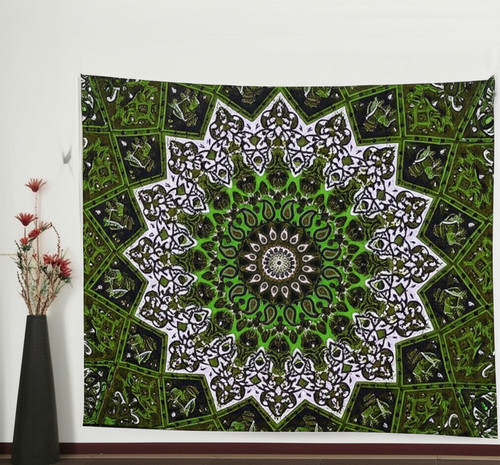 Tenture murale mandala ombre - tenture,